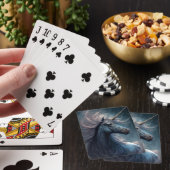 Black Unicorn Fantasy Art Pokerkaarten (Insitu)