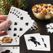 Black Unicorn Silhouette-afspeelkaarten Speelkaarten (Insitu)