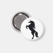 Black Unicorn Silhouette Magnet Magneet (Voorkant / Achterkant)