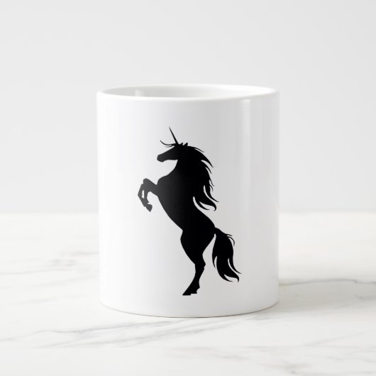 Black Unicorn Silhouette Mok (Voorkant)