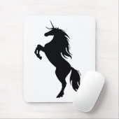 Black Unicorn Silhouette Muismat (Met muis)