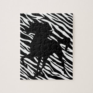 Black Unicorn Silhouette Puzzle Legpuzzel
