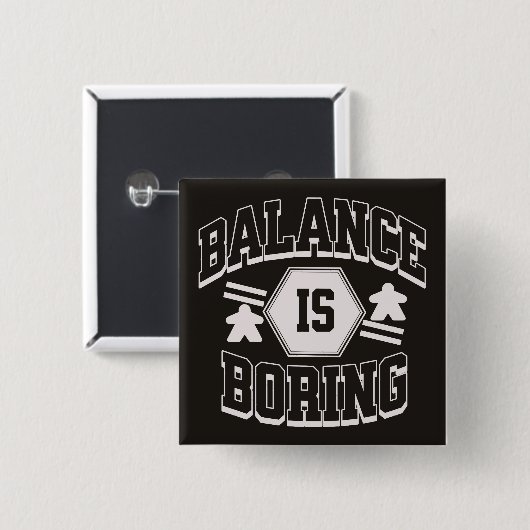 Black University Logo Meple Board Game Phrase Vierkante Button 5,1 Cm (Voorkant /achterkant)