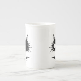 Black Unkempt Kitten GabiGabi Porselein Kop