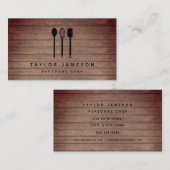 Black Utils Chef Caterer Restaurant Visitekaartje (Voorkant / Achterkant)