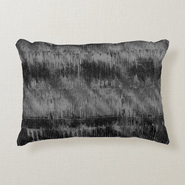 Black Velvet Tie-Dye Cushion Accent Kussen (Voorkant)