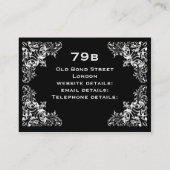 Black Victoriana Visitekaartje (Achterkant)