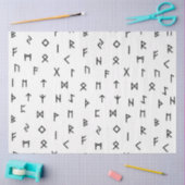 Black Viking draait op witte achtergrond Tissuepapier (Craft)