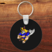 Black Viking Praying Sleutelhanger (Voorkant)