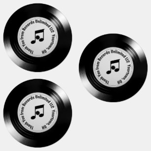 Black Vinyl LP Albums Bedankt Labels