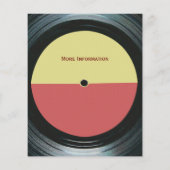 Black Vinyl Music Record Label Event Flyer (Achterkant)