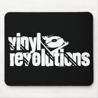 Black Vinyl Revolutions Mousepad Muismat