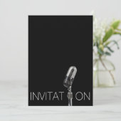 Black Vip Festival Douche Invitation personnalisée (Debout devant)