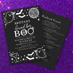 Black vond haar Boo Halloween vrijgezellenweekend Kaart
