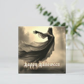 Black Vrouw Ghost in Hellscape - Halloween (Staand voorkant)