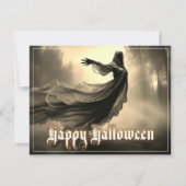 Black Vrouw Ghost in Hellscape - Halloween (Voorkant)