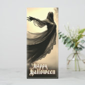 Black Vrouw Ghost in Hellscape - Halloween (Staand voorkant)