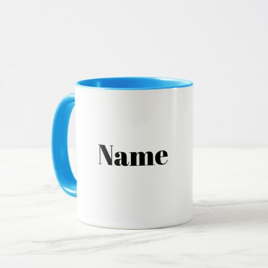 Black Vrouw House Painter Name Mok (Voorkant links)