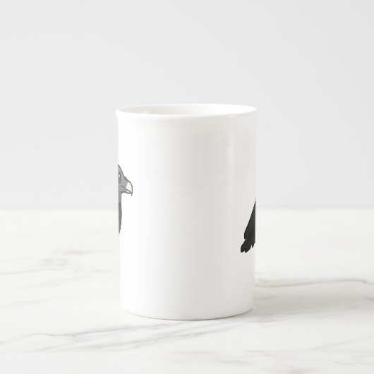 Black Vulture Bone China Mok (Voorkant)
