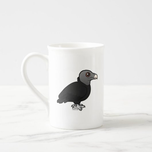 Black Vulture Bone China Mok (Links)