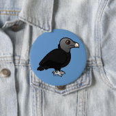 Black Vulture Ronde Button 4,0 Cm (In situ)