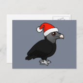 Black Vulture Santa Feestdagenkaart (Voorkant / Achterkant)