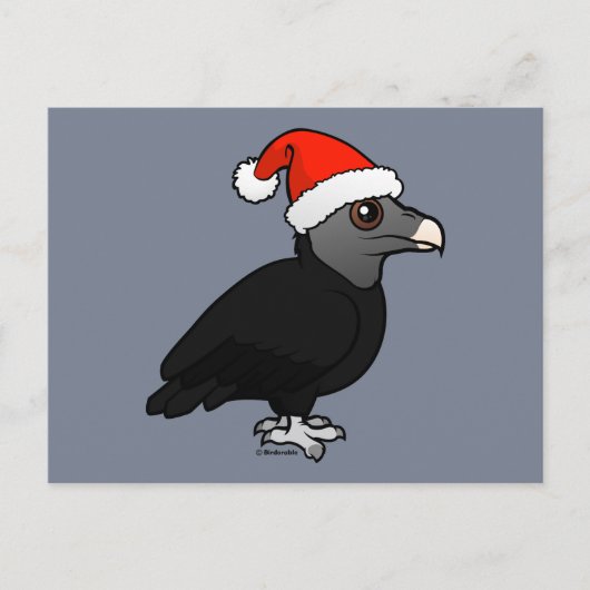 Black Vulture Santa Feestdagenkaart (Voorkant)