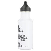 BLACK WALK JOG RUN (font SHADED) Waterfles (Rechts)