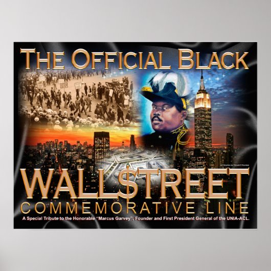 BLACK WALL $TREET POSTER (Voorkant)