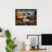 BLACK WALL $TREET POSTER (Thuiskantoor)