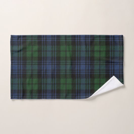 Black Watch Ancient Original Scottish Tartan Bad Handdoek (Handdoek)