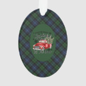 Black Watch Ancient Original Scottish Tartan Ornament (achterkant)