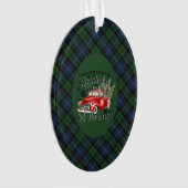 Black Watch Ancient Original Scottish Tartan Ornament (voorkant)