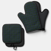 Black Watch Ancient Original Scottish Tartan Ovenwant & Pannenlap Set (Voorkant / Achterkant)