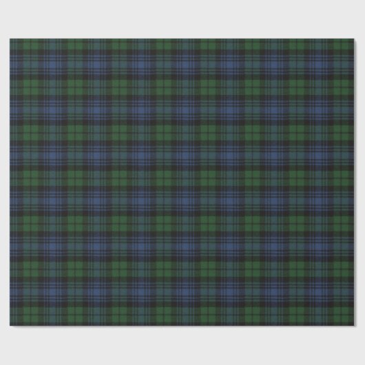 Black Watch Ancient Scottish Tartan Cadeaupapier (Vlak)