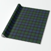 Black Watch Ancient Scottish Tartan Cadeaupapier (Uitgerold)
