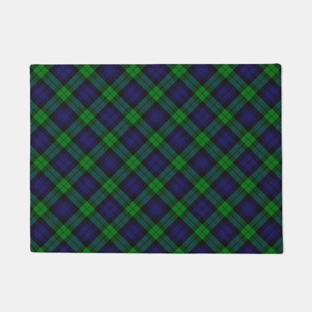 Black Watch Campbell Tartan Deurmat (Voorkant)
