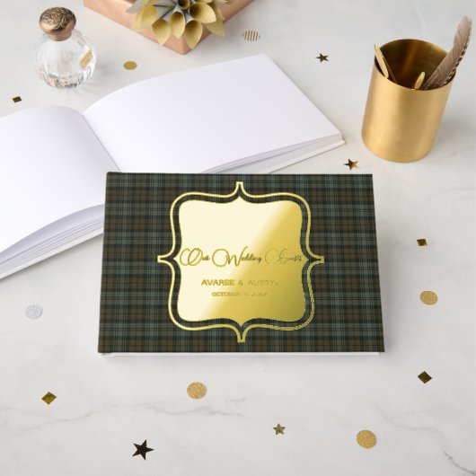 Black Watch Patiné Tartan écossais original (Recto ouvert)