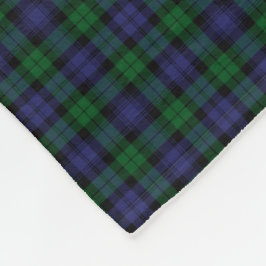 Black Watch Regiment Tartan Scottish Pset Pattern Fleece Deken