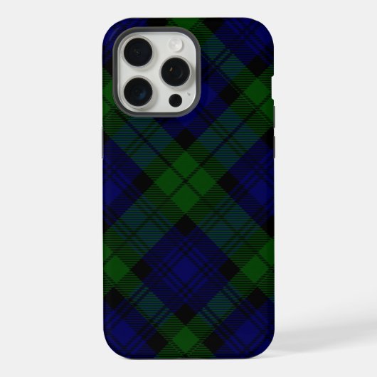 Black Watch Tartan bleu vert Plaid (Verso)