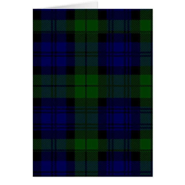 Black Watch Tartan bleu vert Plaid (Devant)