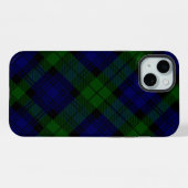 Black Watch Tartan bleu vert Plaid (Verso Horizontal)