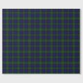 Black Watch Tartan Blue Green Pset Cadeaupapier (Vlak)