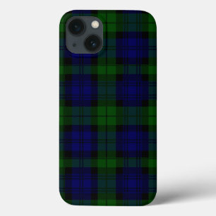 Black Watch Tartan Blue Green Pset iPhone 13 Hoesje