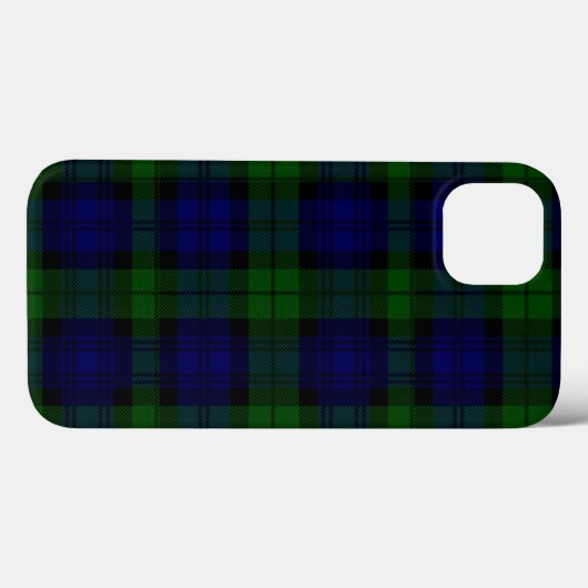 Black Watch Tartan Blue Green Pset Case-Mate iPhone Case (Achterkant (horizontaal))