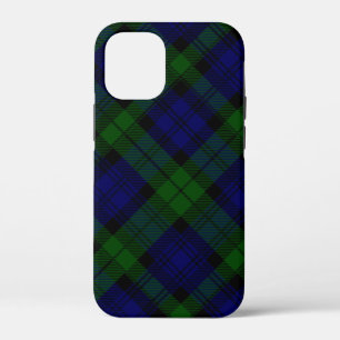 Black Watch Tartan Blue Green Pset iPhone 12 Mini Hoesje