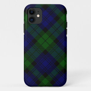 Black Watch Tartan Blue Green Pset iPhone 11 Hoesje