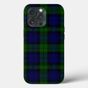 Black Watch Tartan Blue Green Pset iPhone 13 Pro Hoesje