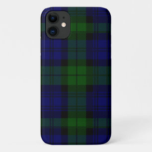 Black Watch Tartan Blue Green Pset iPhone 11 Hoesje