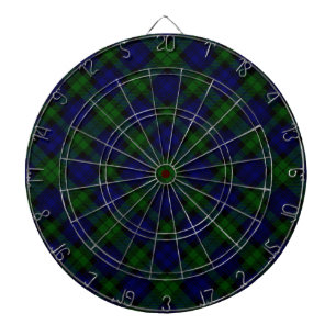 Black Watch Tartan Blue Green Pset Dartbord